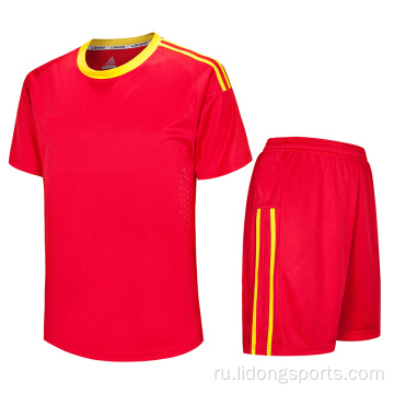 Оптовая футбольная униформа простой футбольный набор футбола